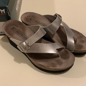 Mephisto silver sandals
